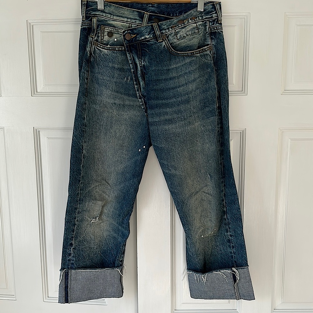 R13 crossover jeans size 27 Jasper wash